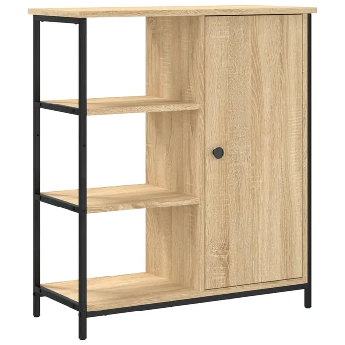 vidaXL Aparador Roble Sonoma 70x30x80 cm Madera de ingeniería (2)