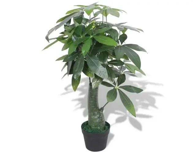 vidaXL árbol de la fortuna artificial con macetero 85 cm verde | Brico Depôt Sconto