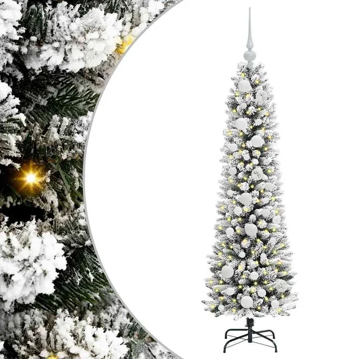 vidaXL Árbol de Navidad artificial con 150 LED verde y 120 cm (6)