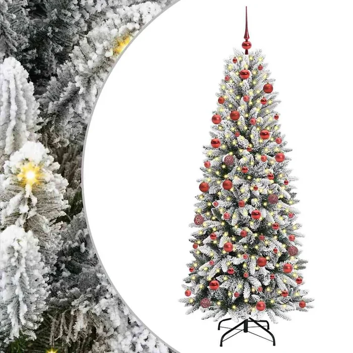 vidaXL Árbol de Navidad artificial con 300 LED 73 x 73 x 180 cm (3)