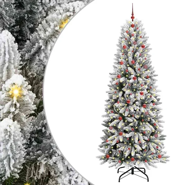 vidaXL Árbol de Navidad artificial con 300 LED 93 x 93 x 240 cm (5)