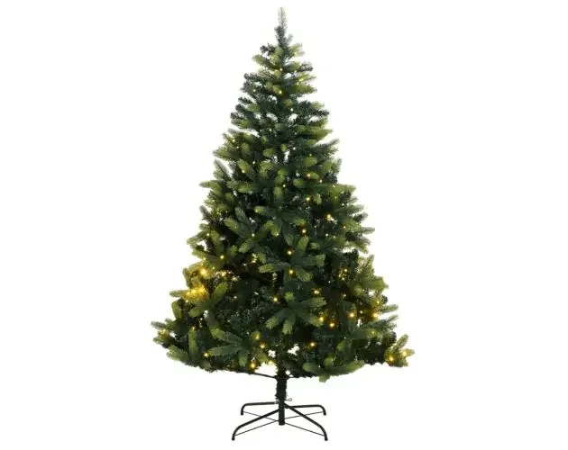vidaXL árbol de navidad artificial con bisagras 300 LEDs 180 cm | Brico Depôt Spedizione Mondiale