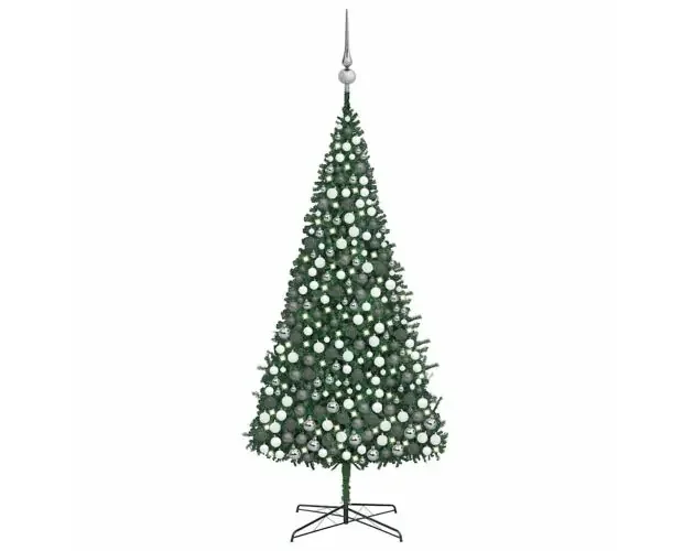 vidaXL árbol de navidad artificial con LED y bolas verde 400 cm | Brico Depôt Super Prezzo