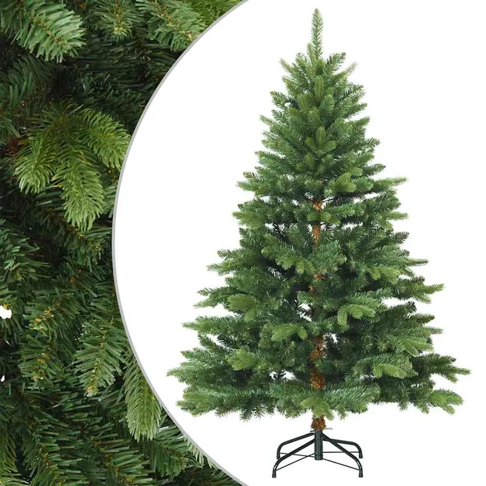 vidaXL Árbol de Navidad artificial con ramas articuladas Verde 120 cm (27)