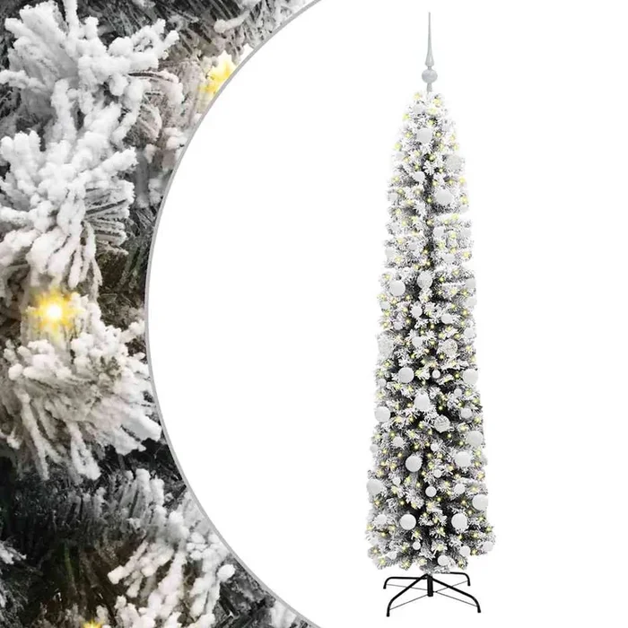 vidaXL Árbol de Navidad artificial Verde 180 cm PVC, Acero y Plástico (13)