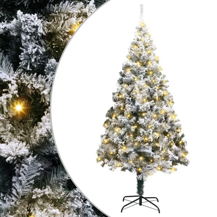 vidaXL Árbol de Navidad artificial Verde 180 cm PVC y Acero y Plástico (24)