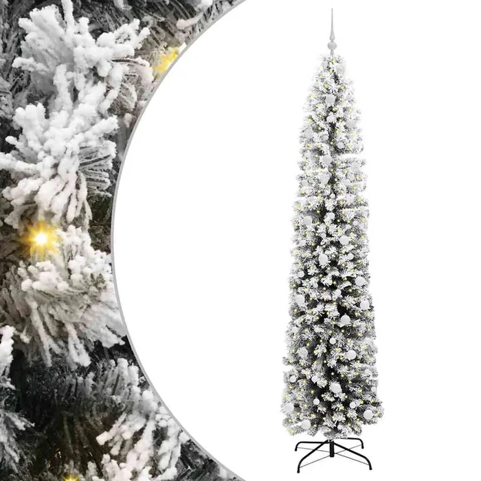 vidaXL Árbol de Navidad artificial Verde 240 cm PVC, Acero y Plástico (13)