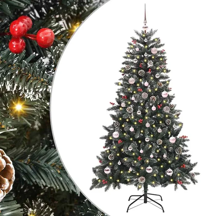 vidaXL Árbol de Navidad artificial Verde 83.5 x 83.5 x 150 cm (5)