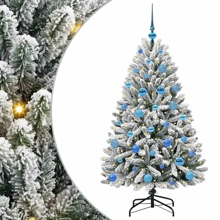 vidaXL Árbol de Navidad artificial Verde y 150 cm PVC y Metal