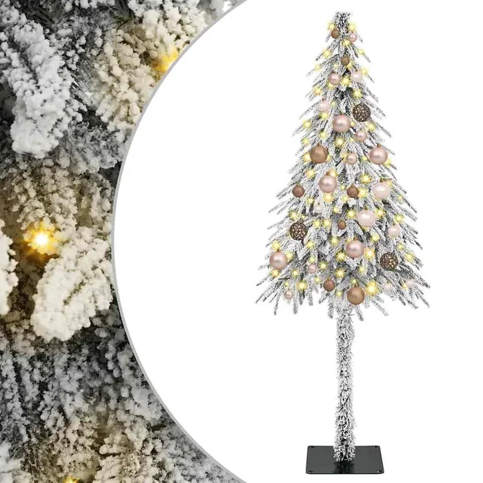 vidaXL Árbol de Navidad con 150 LED con soporte 150 cm PE y Acero (11)