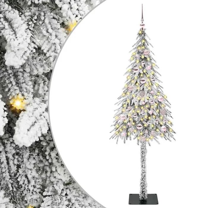 vidaXL Árbol de Navidad con 150 LED con soporte 150 cm PE y Acero (6)