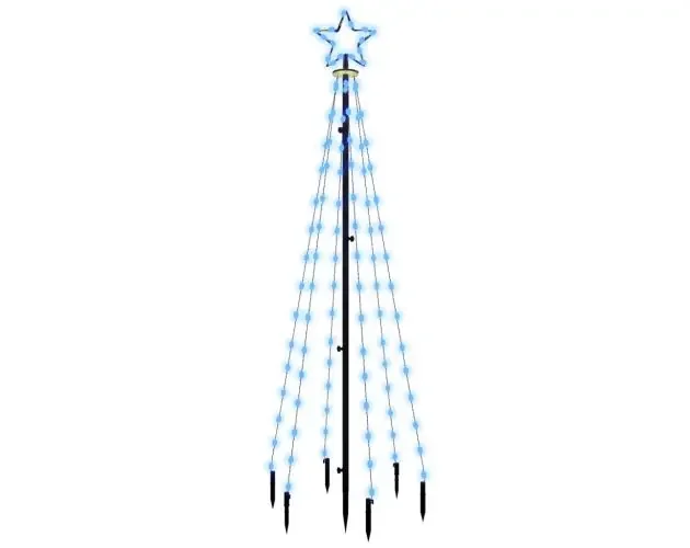 vidaXL árbol de navidad con pincho 108 LED azul 180 cm | Brico Depôt Occasione