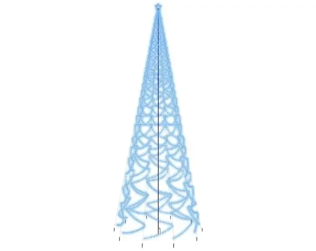 vidaXL árbol de navidad con pincho 3000 LED azul 800 cm | Brico Depôt Popolare