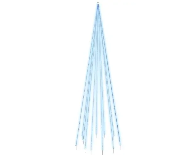 vidaXL árbol de navidad en asta de bandera 732 LED azul 500 cm | Brico Depôt Nuovo Arrivo