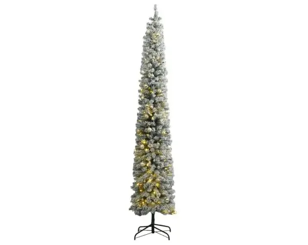vidaXL árbol de navidad estrecho con 300 LED y bolas y nieve 300 cm | Brico Depôt Ultimissimo Modello