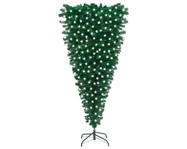 vidaXL árbol de navidad invertido preiluminado con luces verde 210 cm | Brico Depôt Ordina Subito