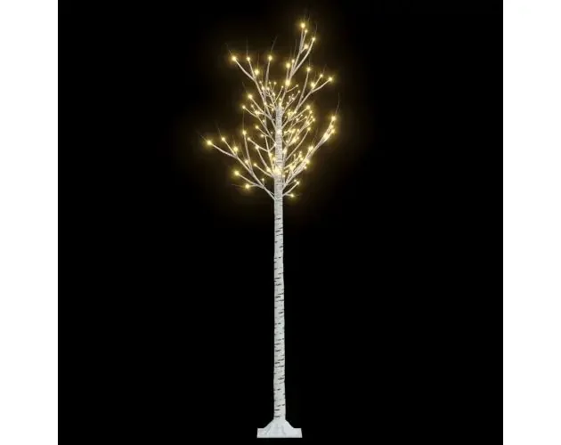 vidaXL árbol de navidad LED blanco cálido sauce interior exterior 1,8m | Brico Depôt Prezzo Basso