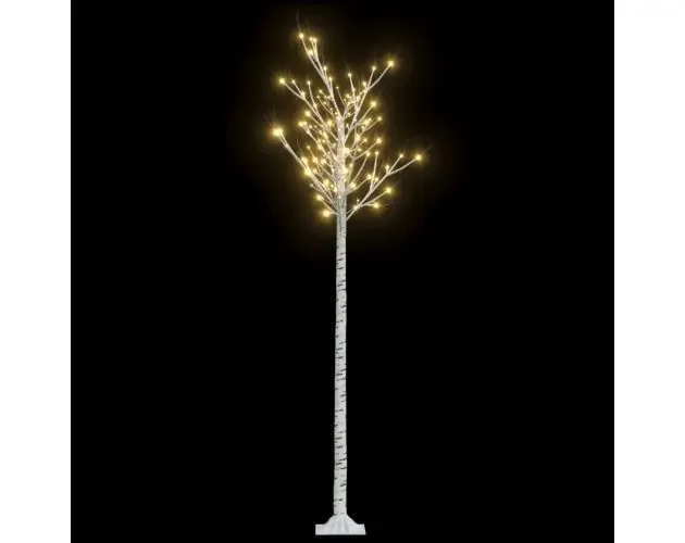 vidaXL árbol de navidad LED blanco cálido sauce interior exterior 2,2m | Brico Depôt Originale
