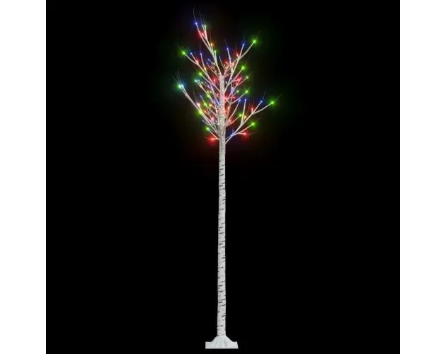 vidaXL árbol de navidad LED de colores sauce interior y exterior 2,2 m | Brico Depôt Affare