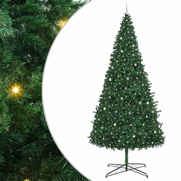 vidaXL Árbol de Navidad Verde 400 cm PVC (5)