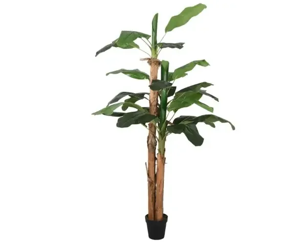 vidaXL árbol de plátano artificial 19 hojas verde 180 cm | Brico Depôt Offerta Lampo