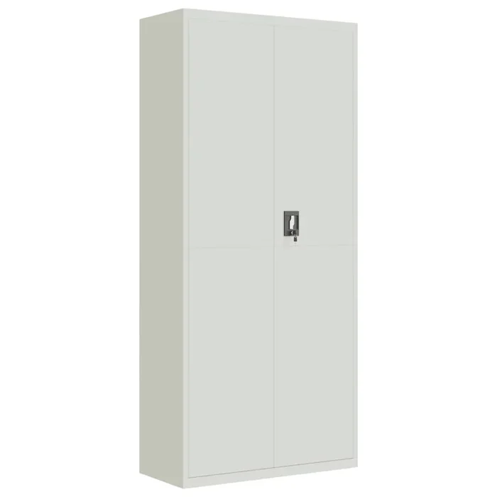 vidaXL Armario archivador de acero gris claro 90x40x200 cm