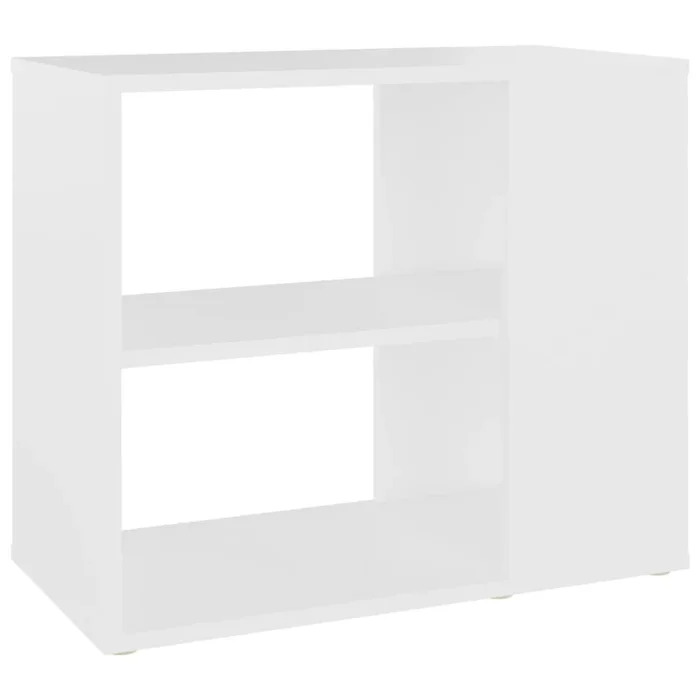 vidaXL Armario auxiliar de madera contrachapada blanco 60x30x50 cm