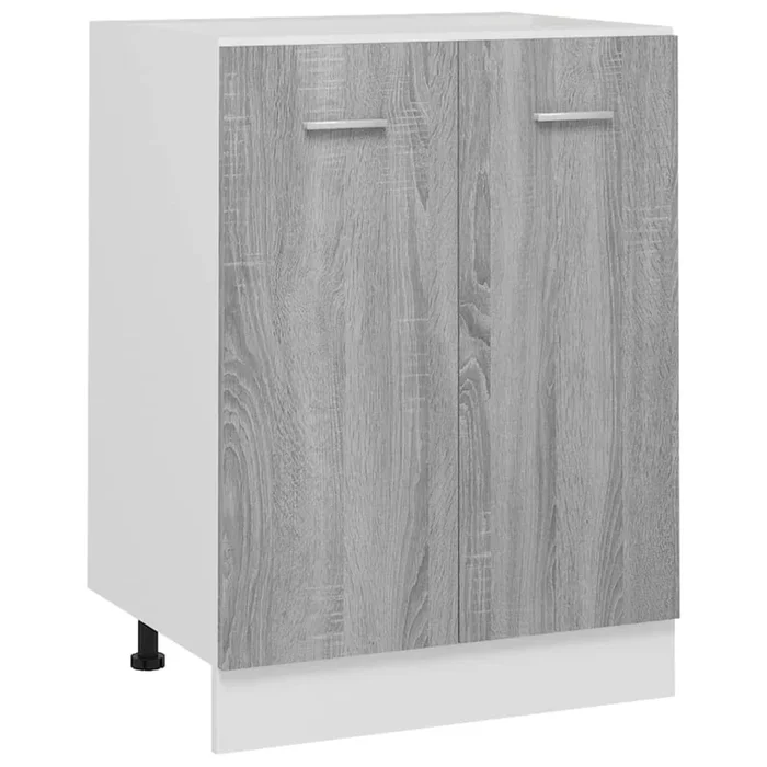 vidaXL Armario bajo «Lyon» Gris Sonoma 60x46x81,5 cm Madera de ingeniería