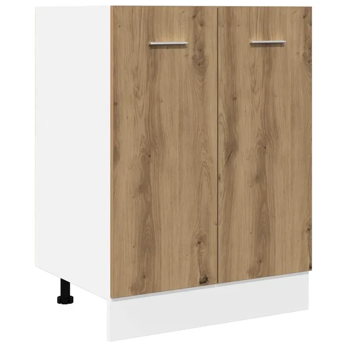vidaXL Armario bajo «Lyon» Roble Artesano 60x46x81,5 cm Madera de ingeniería