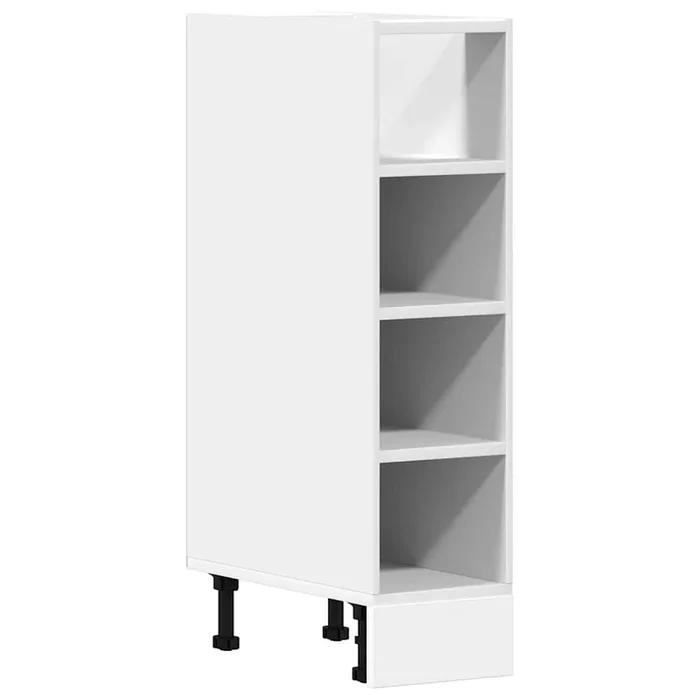 vidaXL Armario bajo «Riga» blanco 20×44,5×81,5 cm Madera de ingeniería