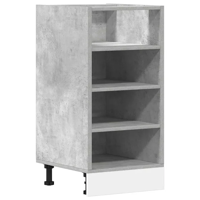 vidaXL Armario bajo «Riga» Gris Hormigón 40×44,5×81,5 cm Madera de ingeniería