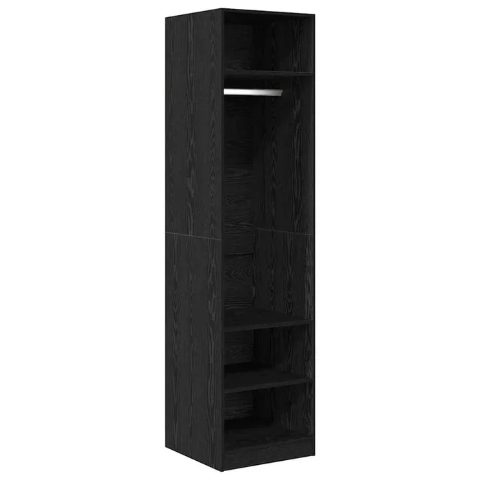 vidaXL Armario con estante Roble negro Madera contrachapada