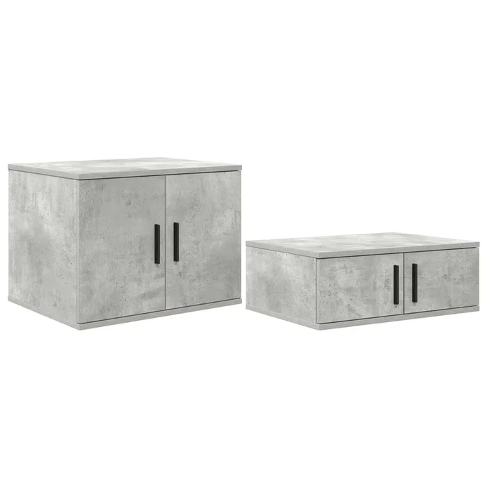 vidaXL Armario de almacenamiento Gris hormigón 127 x 41 x 40 cm
