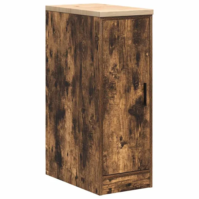 vidaXL Armario de almacenamiento para garaje roble ahumado 30x51x85 cm (2)