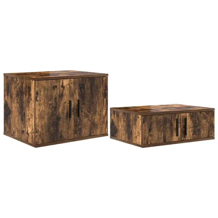 vidaXL Armario de almacenamiento Roble ahumado 108 x 41 x 40 cm
