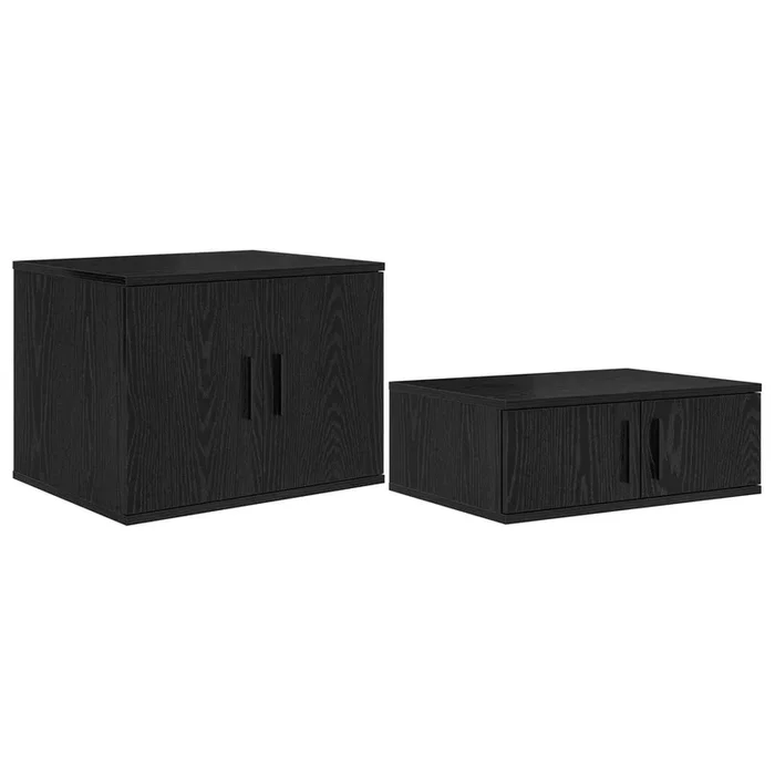 vidaXL Armario de almacenamiento Roble negro 127 x 41 x 40 cm