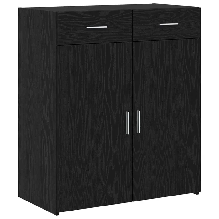 vidaXL Armario de almacenamiento Roble negro 80 x 42.5 x 93.5 cm