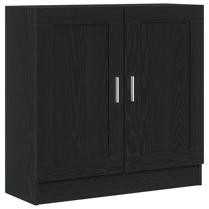vidaXL Armario de Libros Roble negro 82.5 x 30.5 x 80 cm