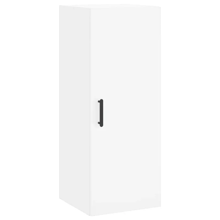 vidaXL Armario de pared blanco 34,5x34x90 cm (8)