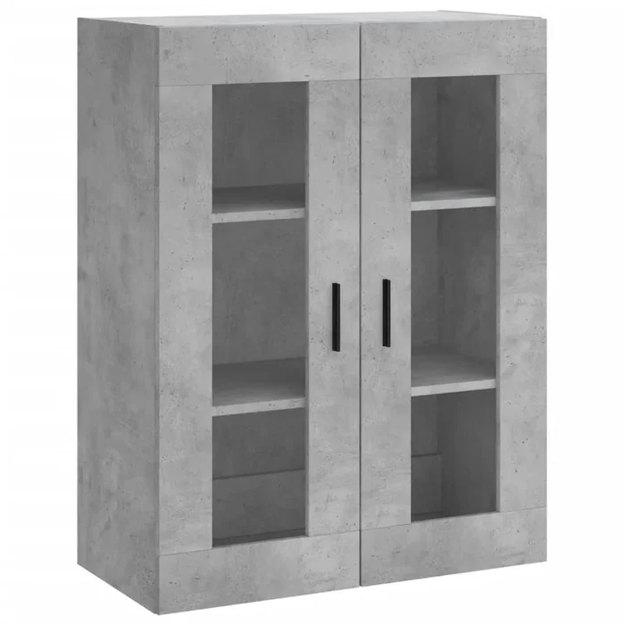 vidaXL Armario de pared gris hormigón 69,5x34x90 cm (6)