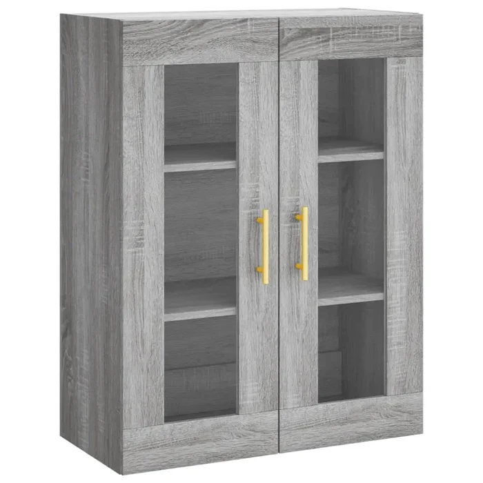 vidaXL Armario de pared gris Sonoma 69,5x34x90 cm (7)