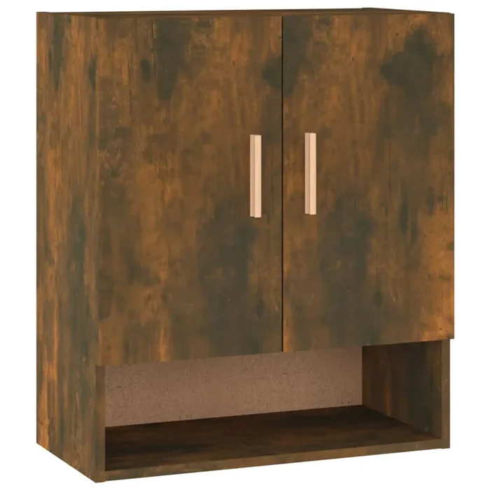 vidaXL Armario de pared madera contrachapada roble ahumado 60x31x70 cm
