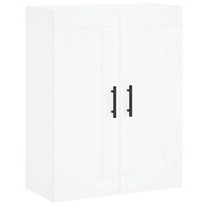vidaXL Armario de pared madera de ingeniería blanco 69,5x34x90 cm (2)