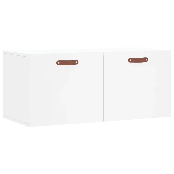 vidaXL Armario de pared madera de ingeniería blanco 80×36,5×35 cm (2)