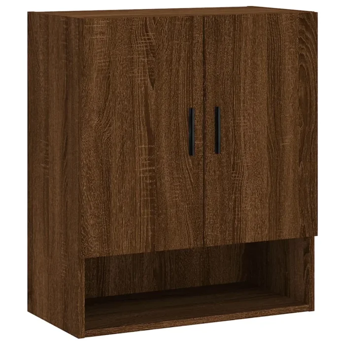 vidaXL Armario de pared madera de ingeniería marrón roble 60x31x70 cm (2)