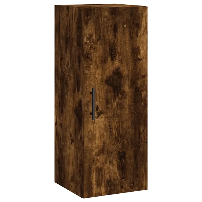 vidaXL Armario de pared roble ahumado 34,5x34x90 cm (2)