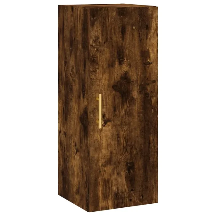 vidaXL Armario de pared roble ahumado 34,5x34x90 cm (4)
