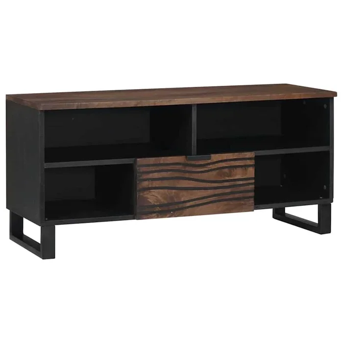 vidaXL Armario de TV Marrón 105 x 33 x 46 cm madera maciza de mango