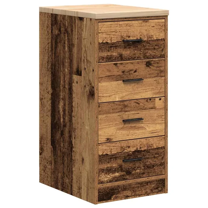 vidaXL Armario garaje madera vieja 40x51x85 cm Madera maciza de pino (2)