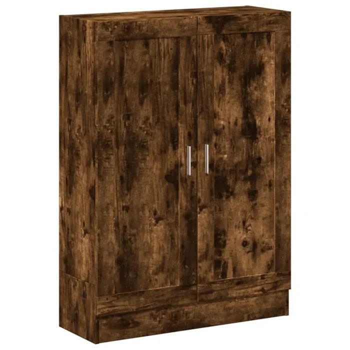 vidaXL Armario libros madera de ingeniería roble humo 82,5×30,5×115 cm